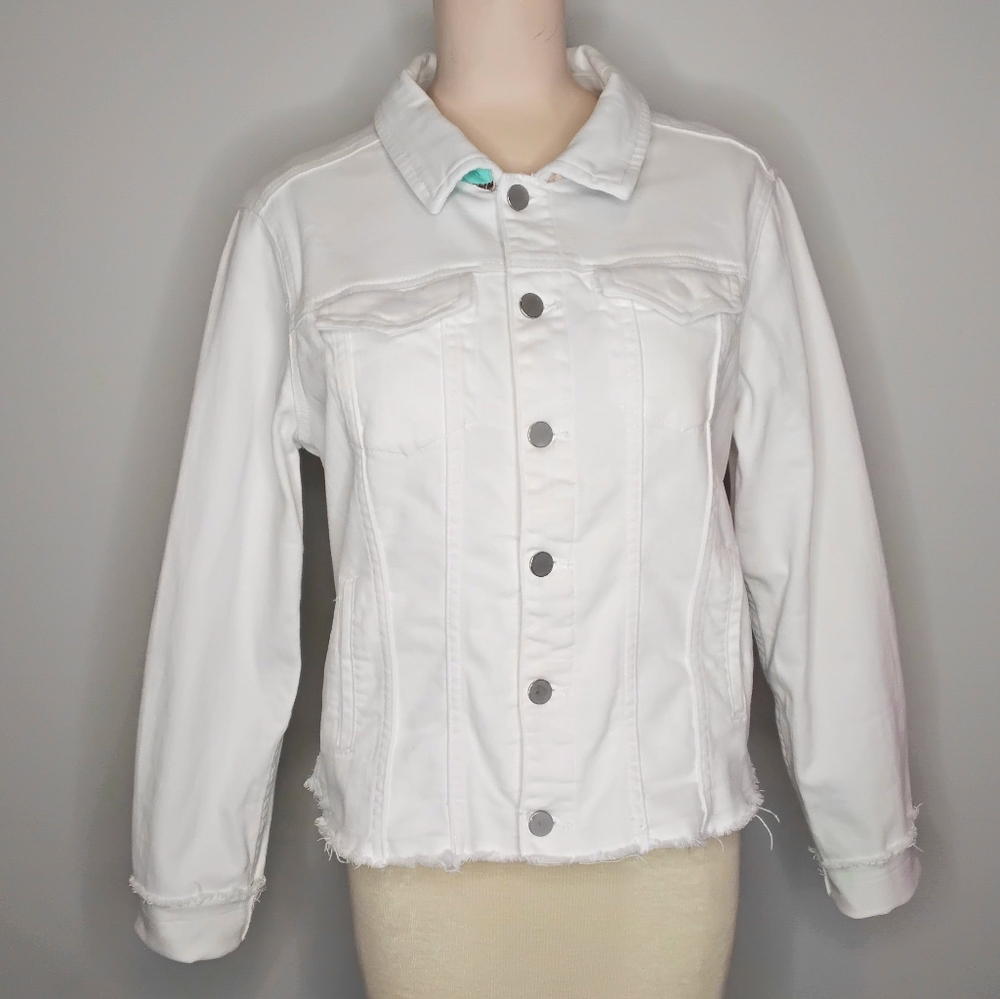 Stacy Bradley Print Back Jean Jacket - Picture 2 of 13
